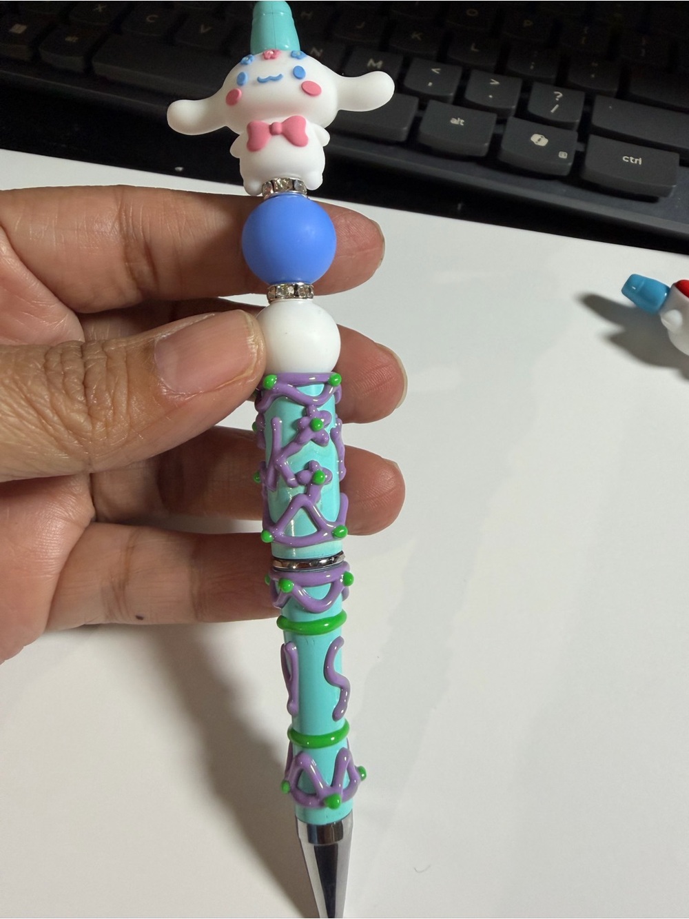 Handcrafted Purple & Blue Novelty Unicorn Pen - Cute Desk Accessory